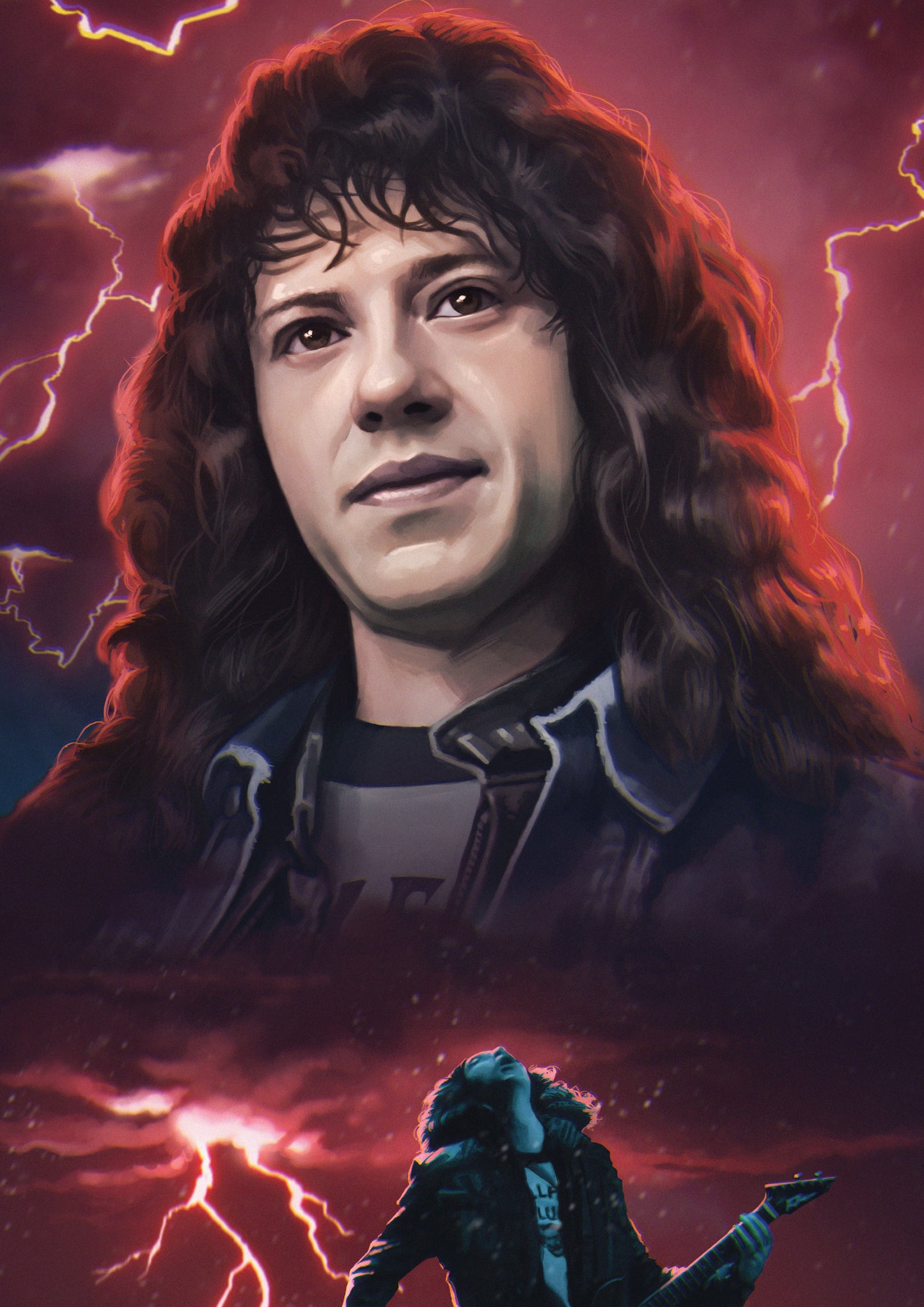Stranger Things - Eddie Art print