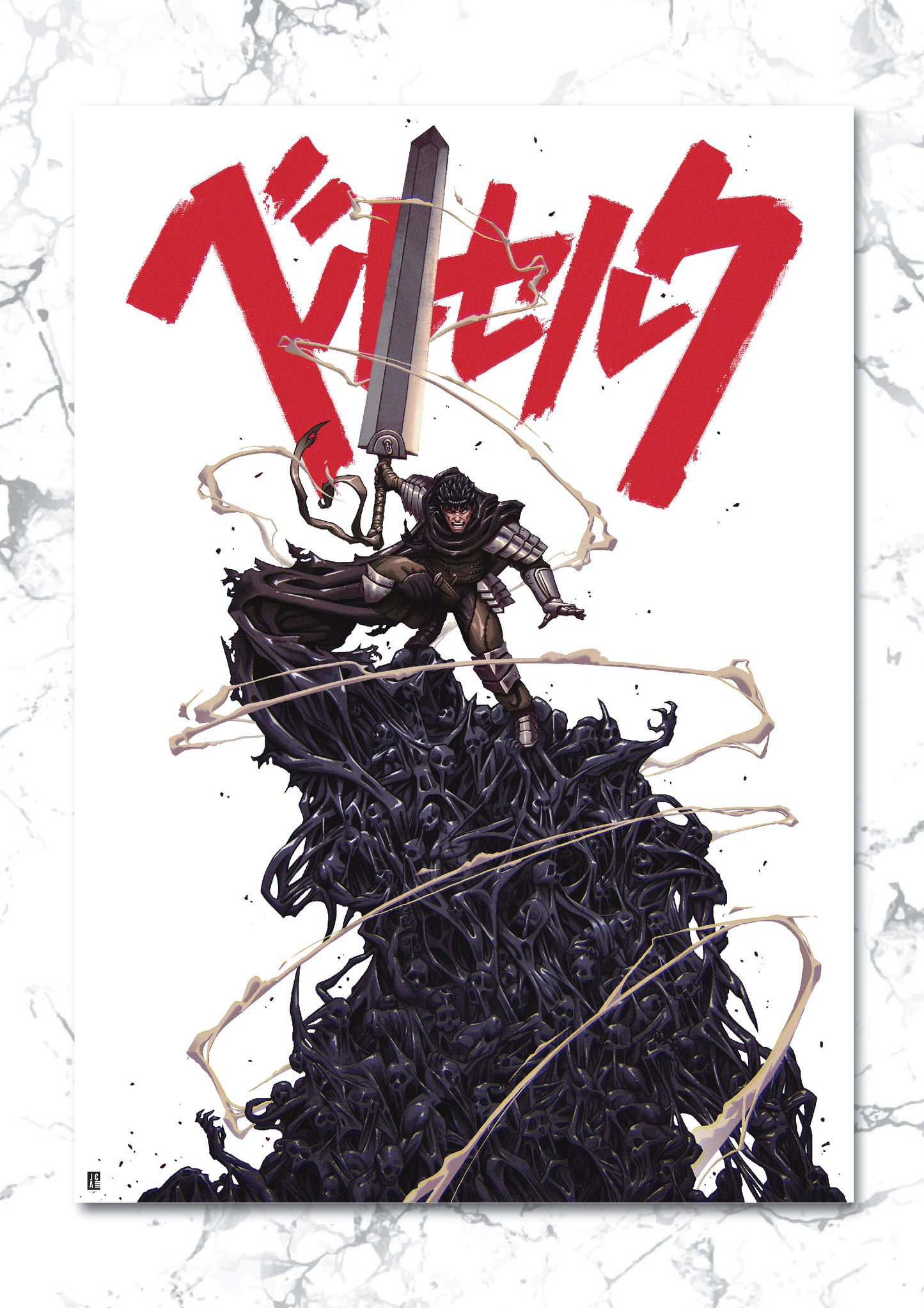 Berserk God Hand Premium Foil Art Print