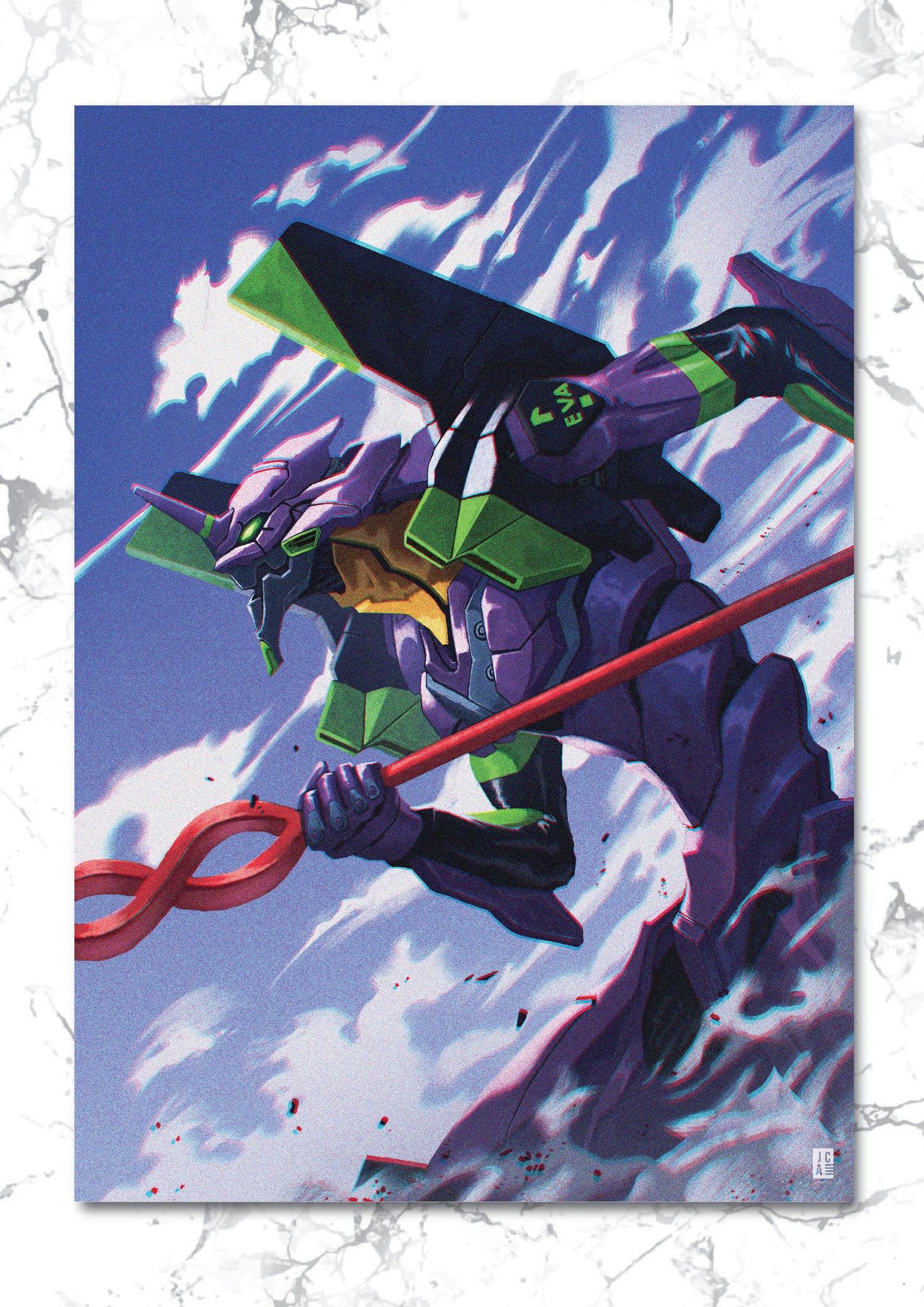 EVA-01 Premium Foil Art Print
