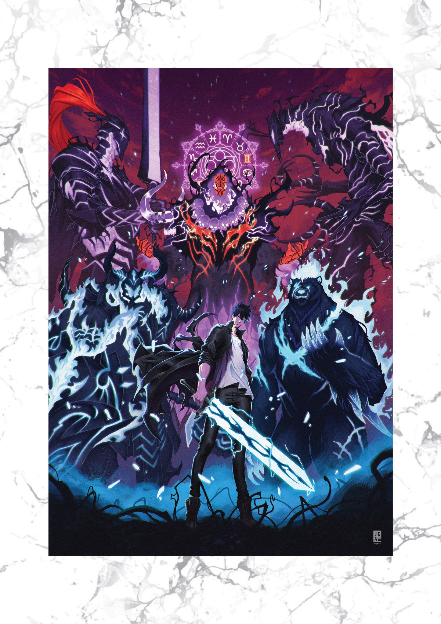 Solo Leveling Premium Foil Art Print