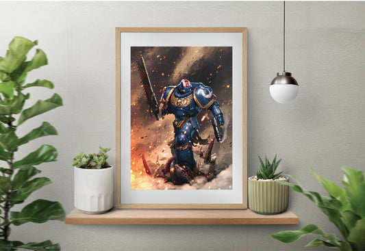 Space Marines 2 - Titus Art print