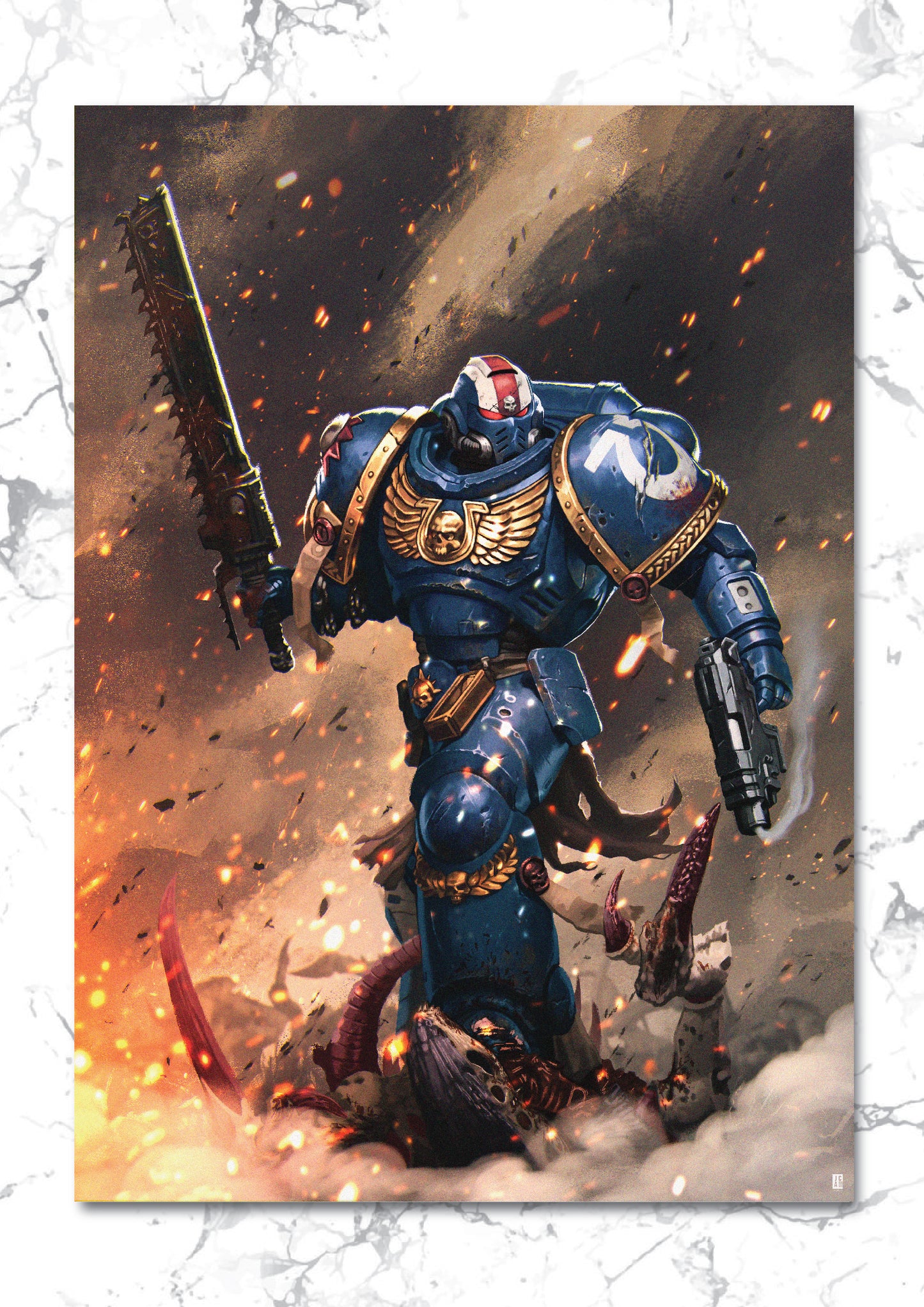 Space Marines 2 - Titus Art print