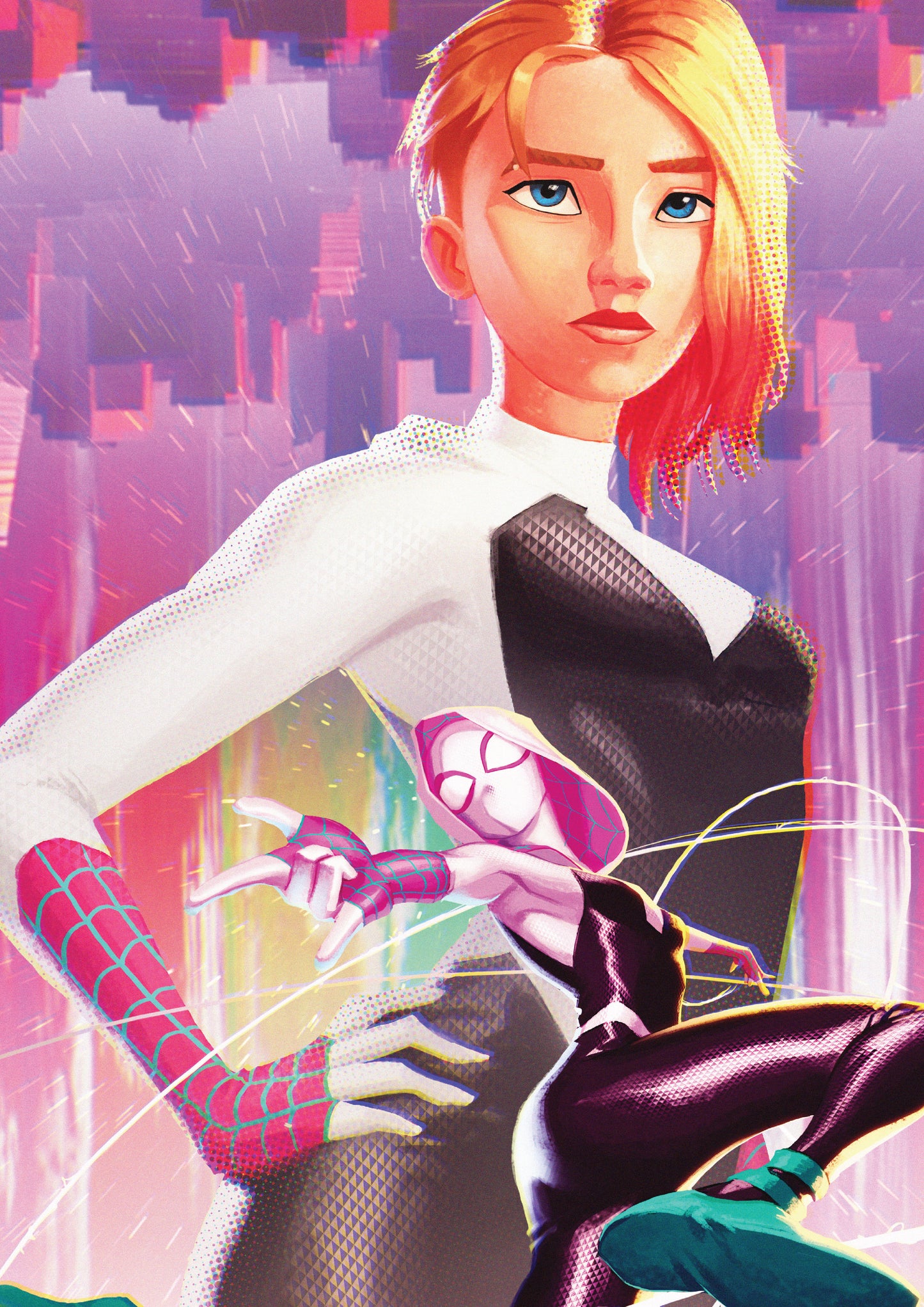 Across the Spiderverse - Gwen Art Print