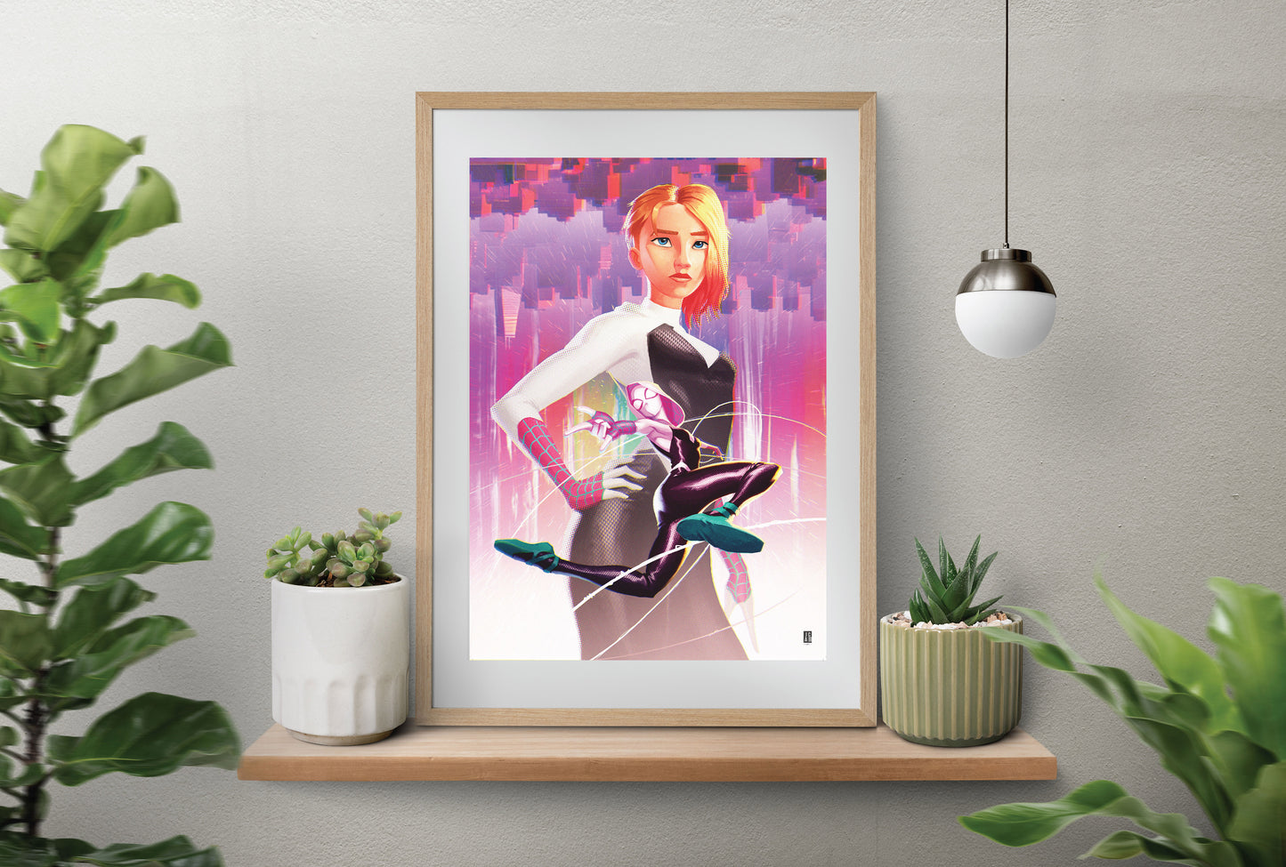 Across the Spiderverse - Gwen Art Print
