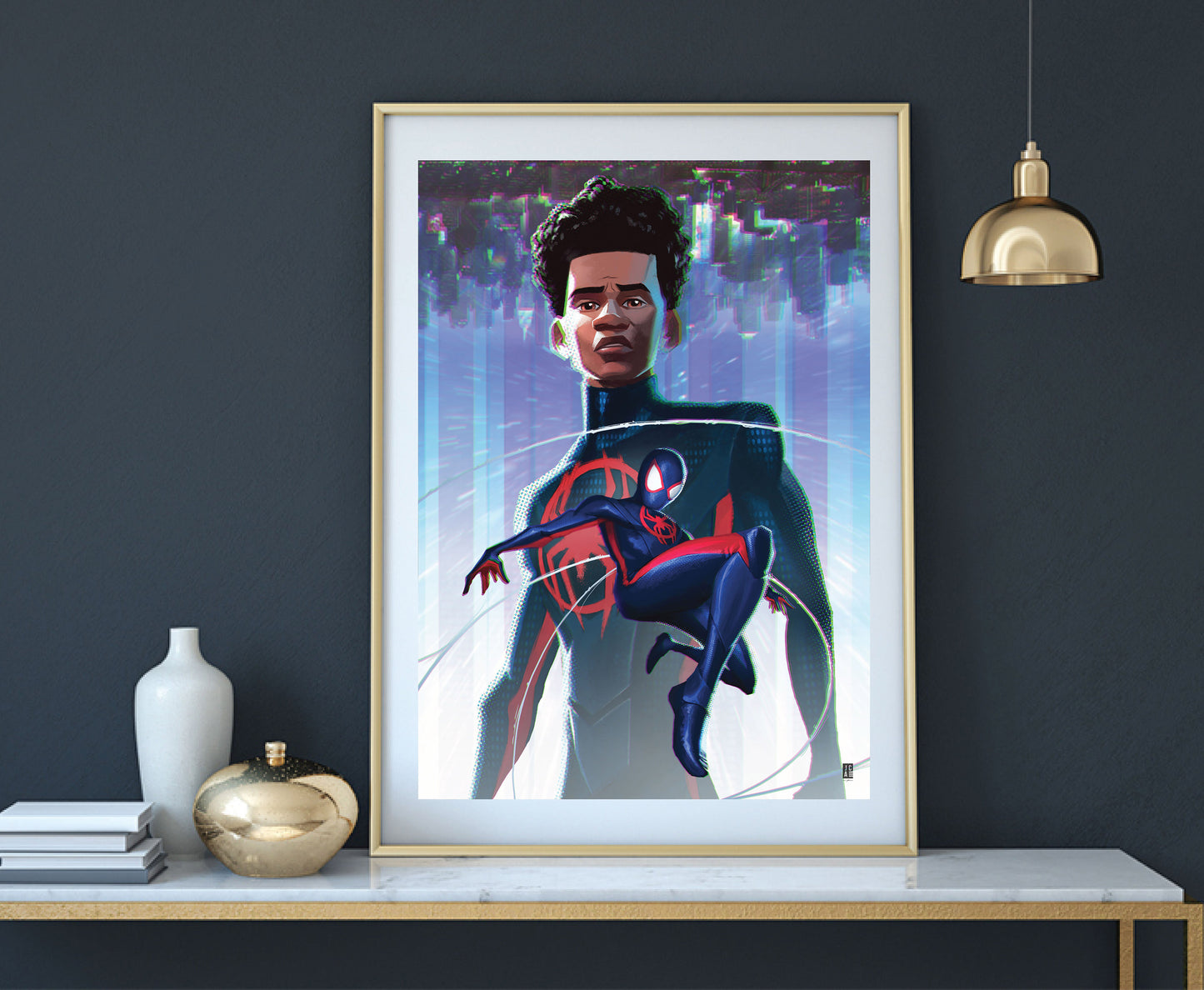 Across the Spiderverse - Miles Morales  Art Print