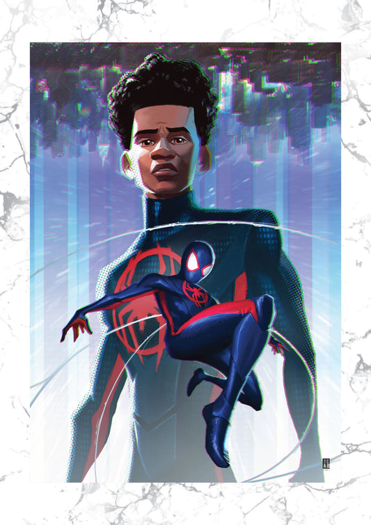Across the Spiderverse - Miles Morales  Art Print