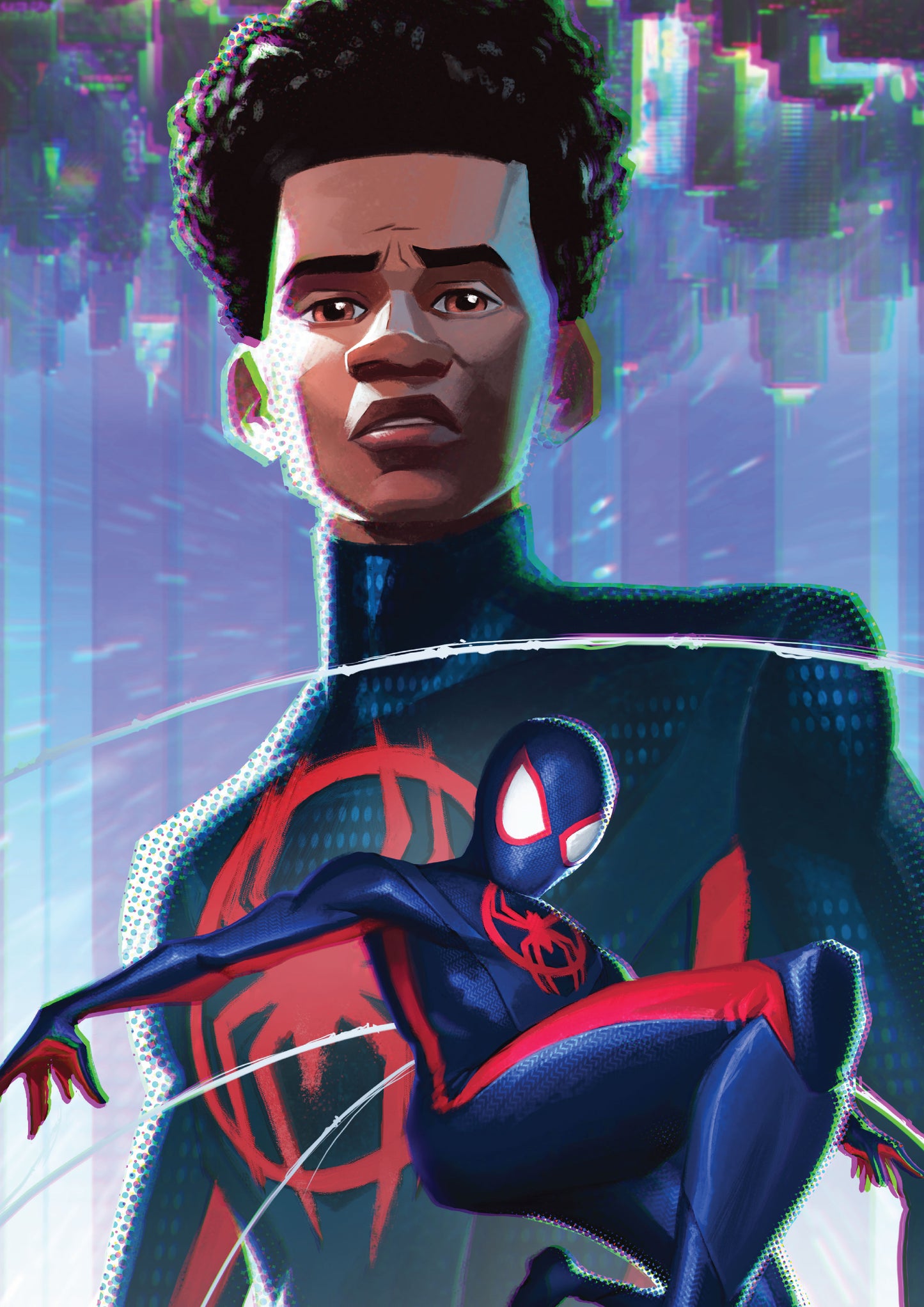 Across the Spiderverse - Miles Morales  Art Print