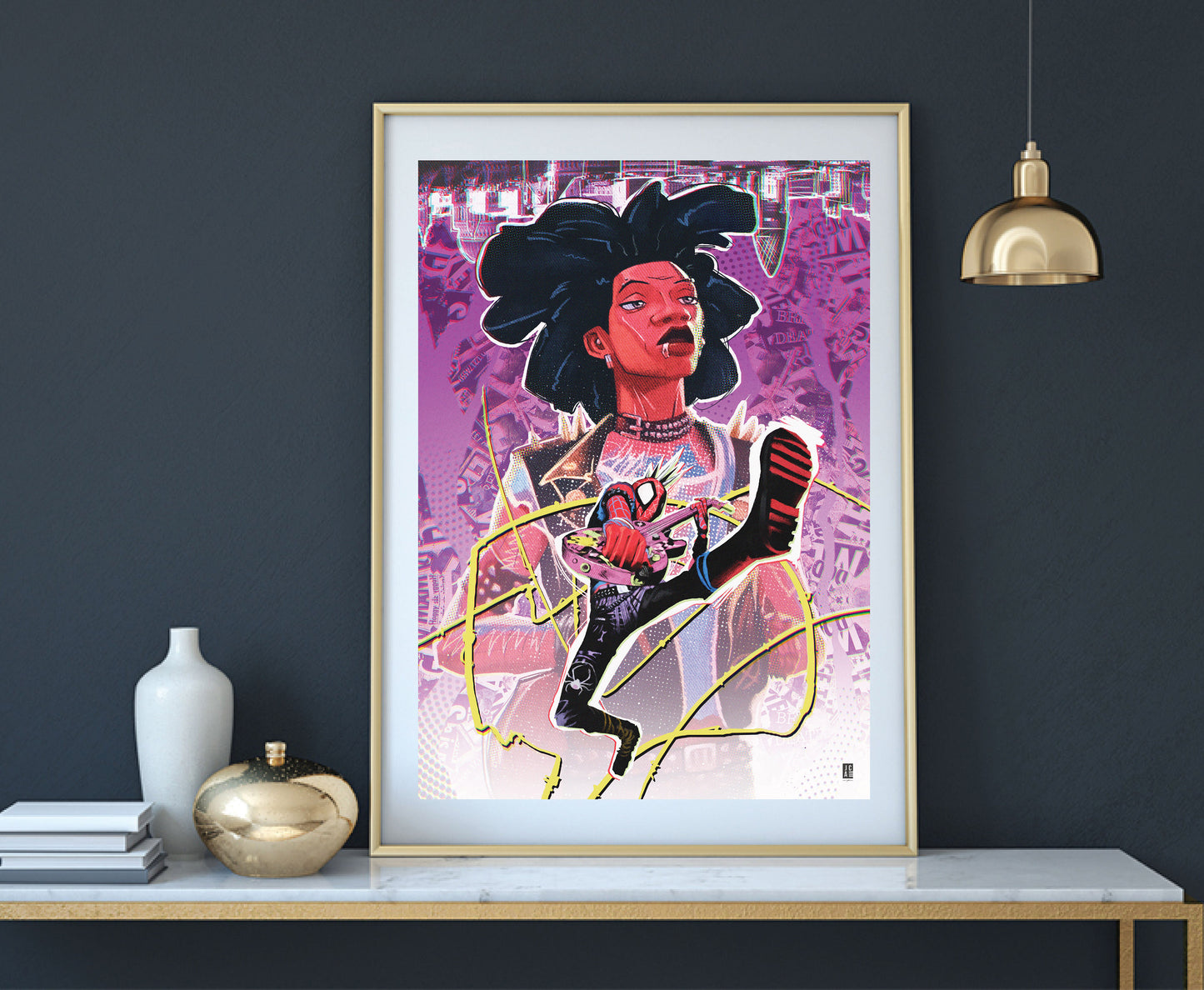 Across the Spiderverse - Hobie Brown Art Print