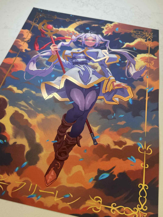 Frieren Art Premium Foil Art Print
