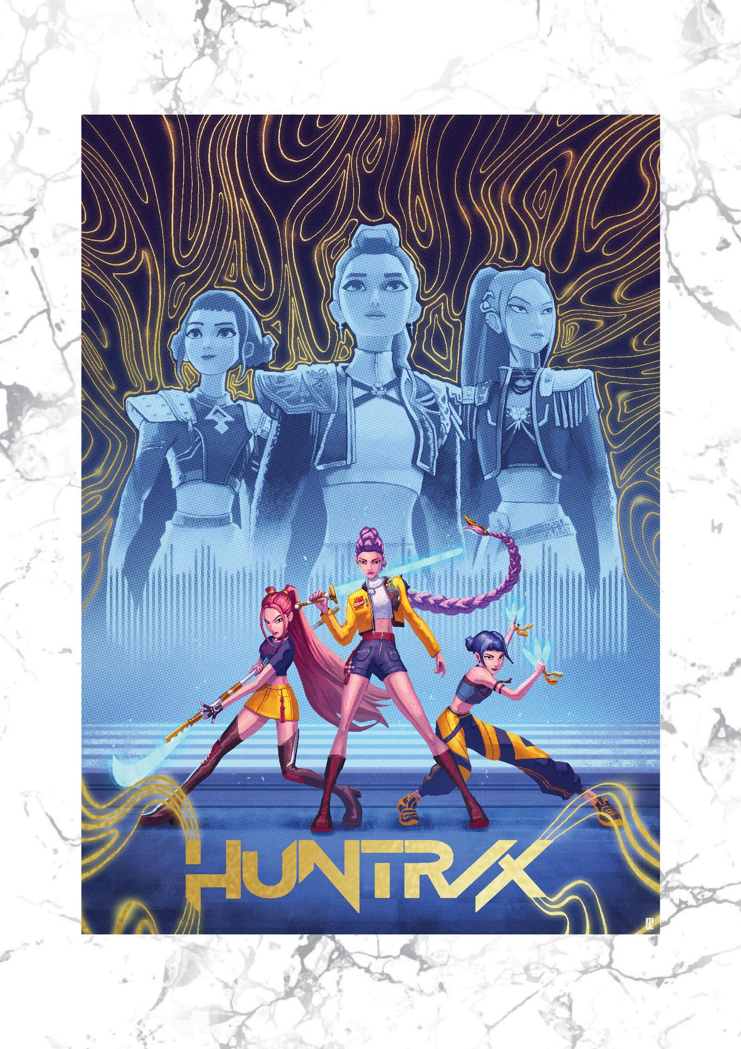 Huntrix Premium Foil Art Print