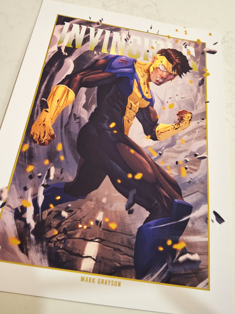 Invincible - Mark Premium Foil Art Print