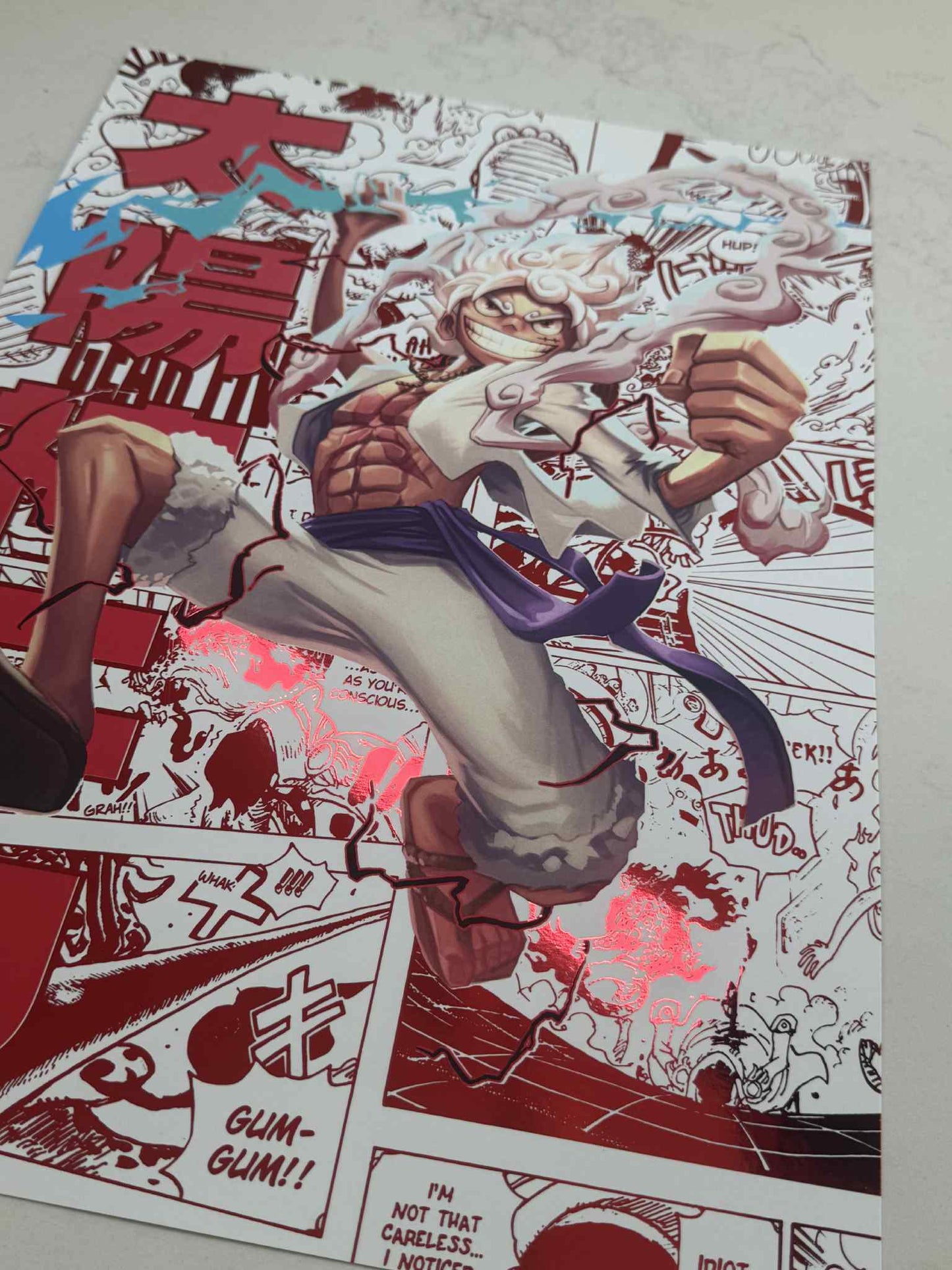 One Piece - Luffy Gear 5 Premium Foil Art Print