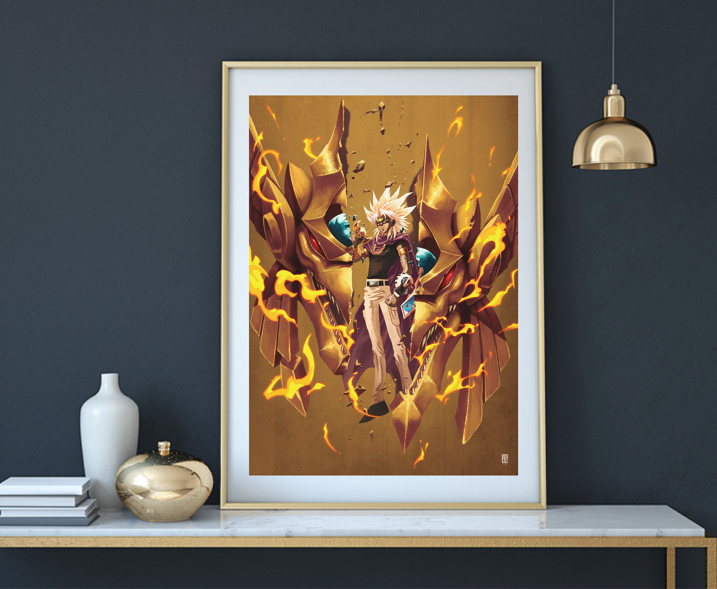 Yugioh - Marik and The Winged Dragon of Ra Art Print