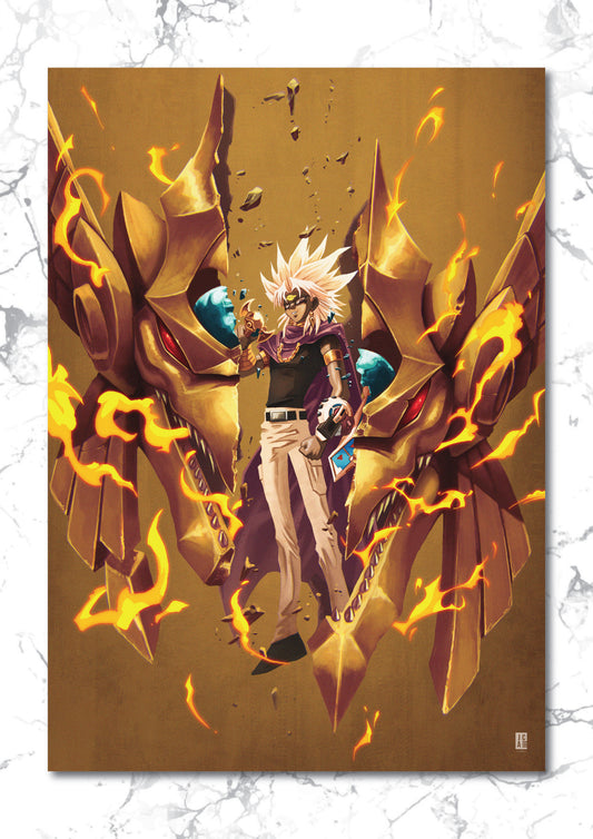 Yugioh - Marik and The Winged Dragon of Ra Art Print