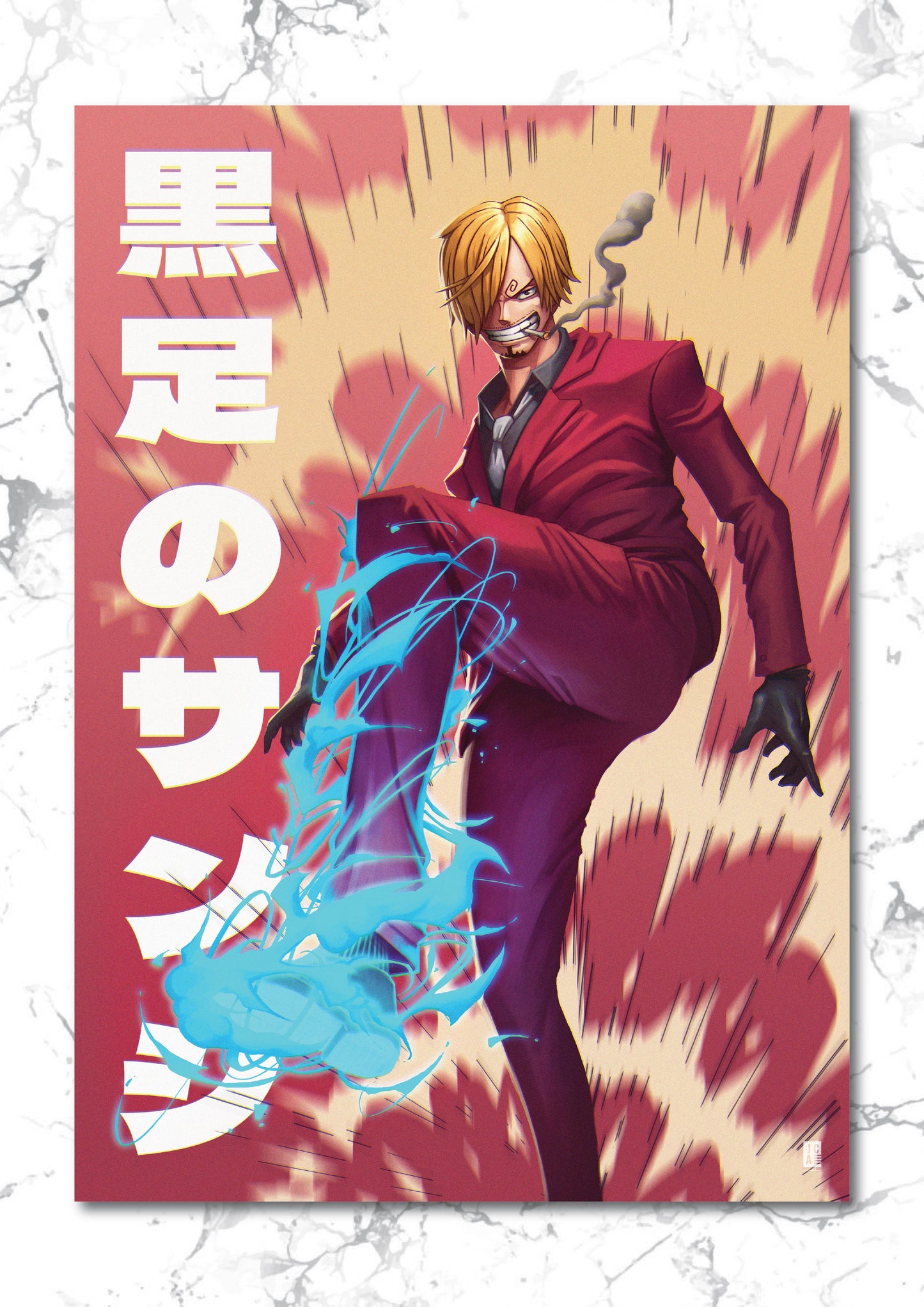 One Piece - Sanji Premium Foil Art Print