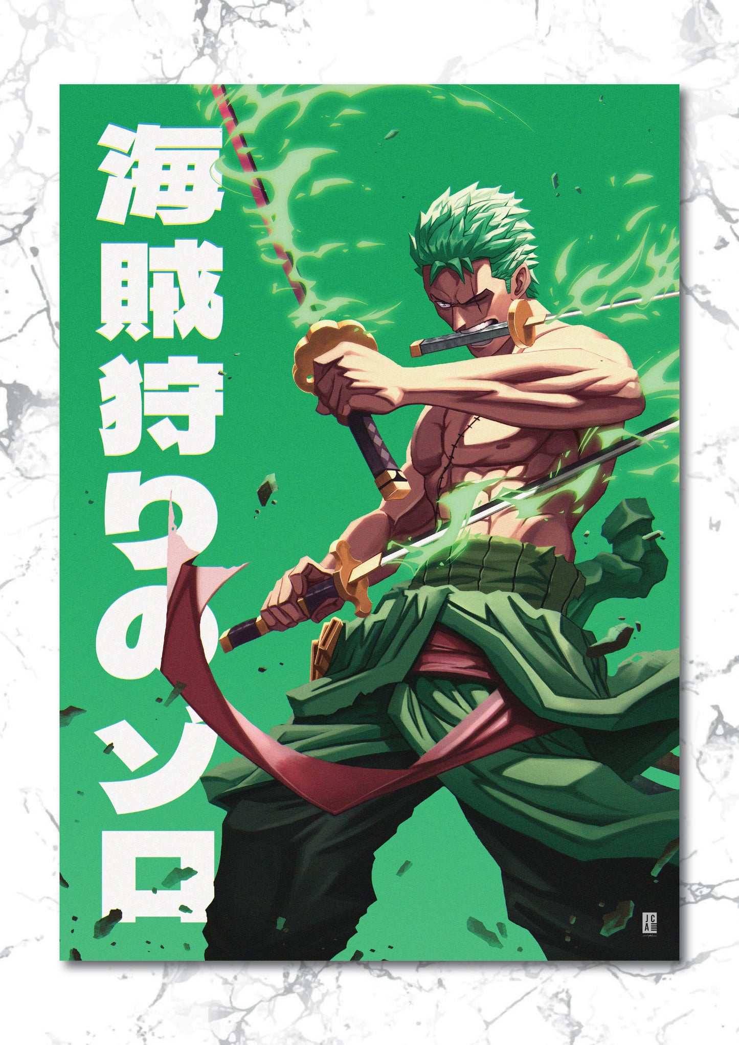 One Piece - Zoro Premium Foil Art Print