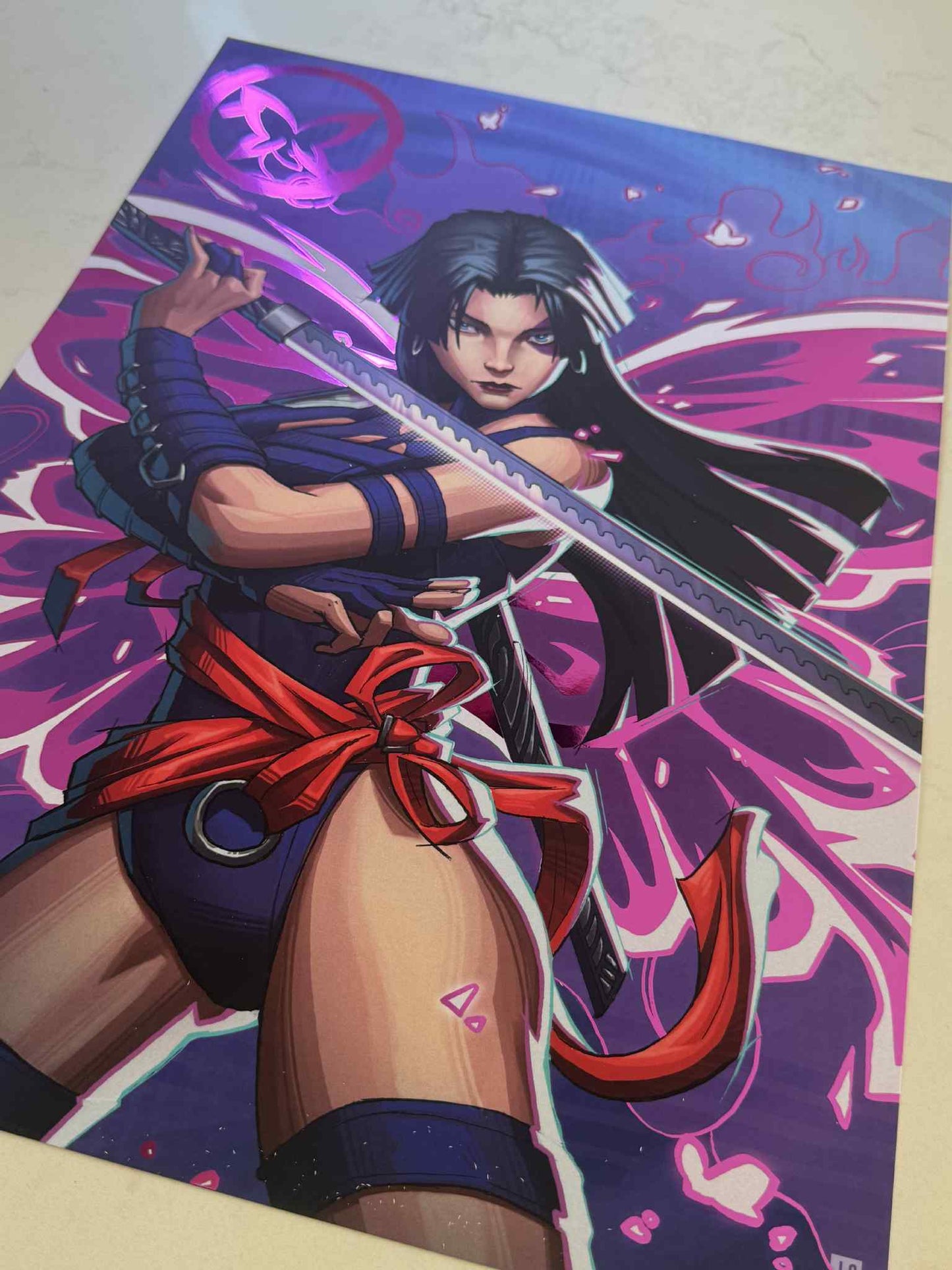 Marvel Rivals - Psylocke Premium Foil Art Print