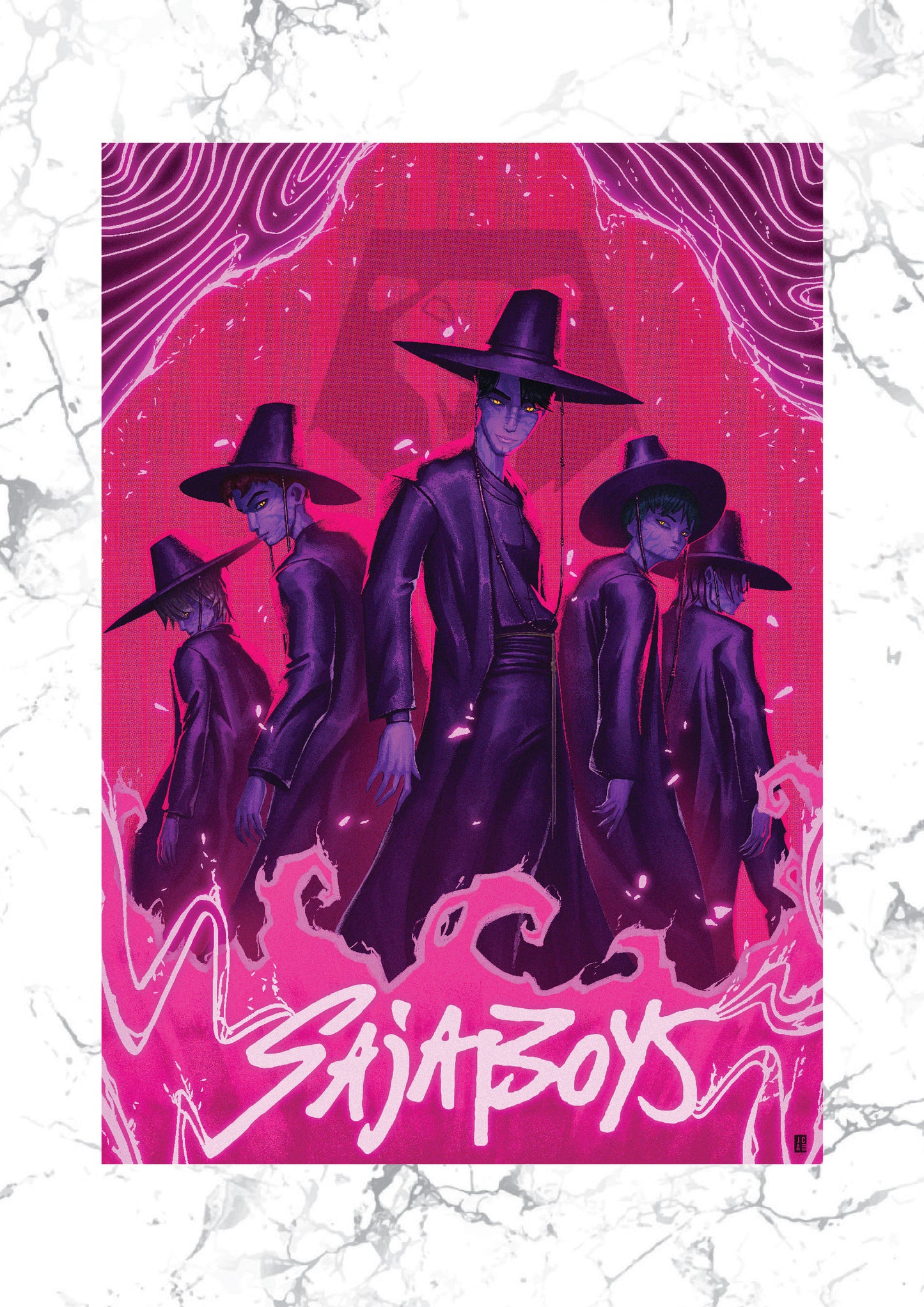 Saja Boys Premium Foil Art Print