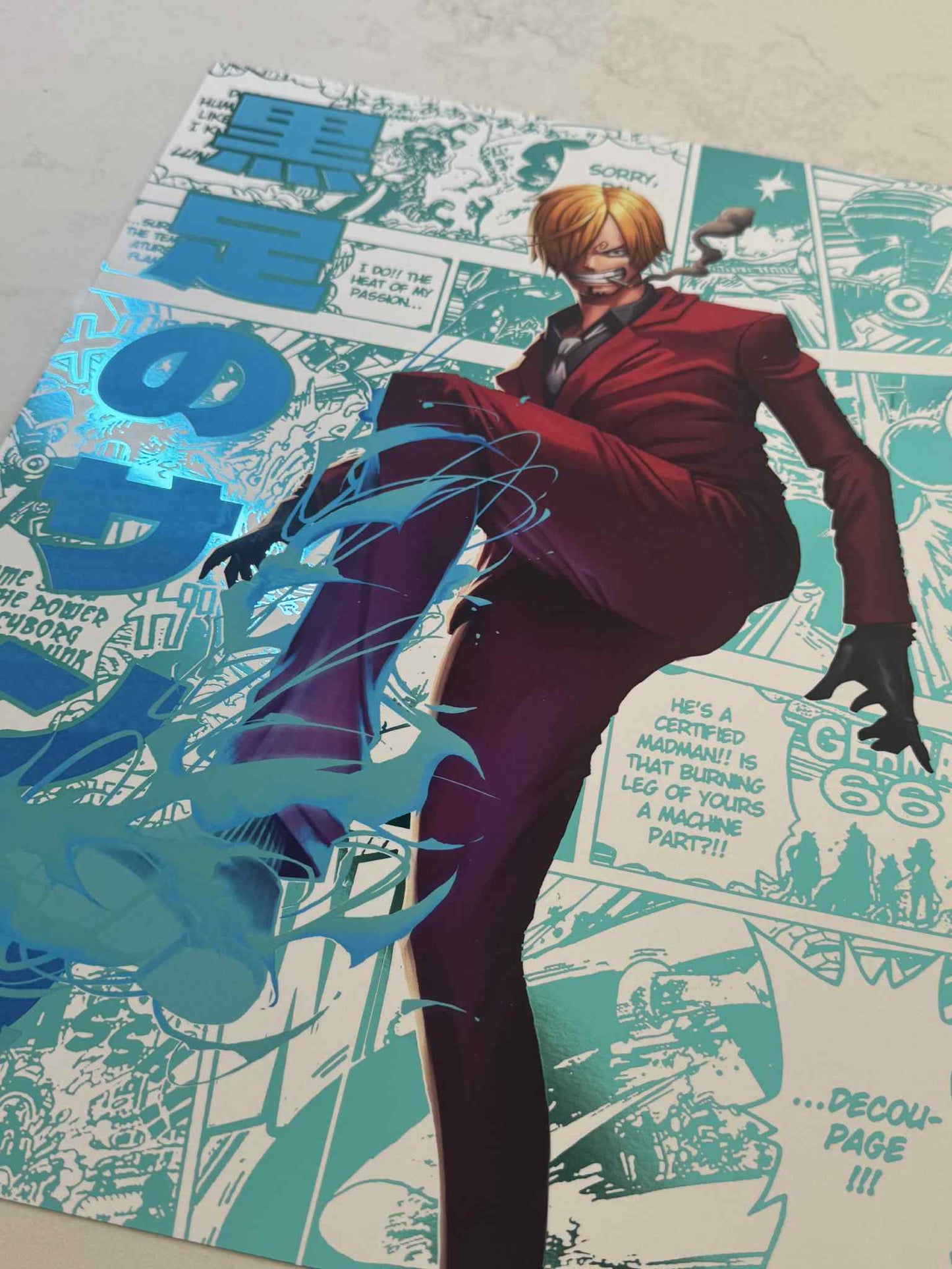 One Piece - Sanji Premium Foil Art Print