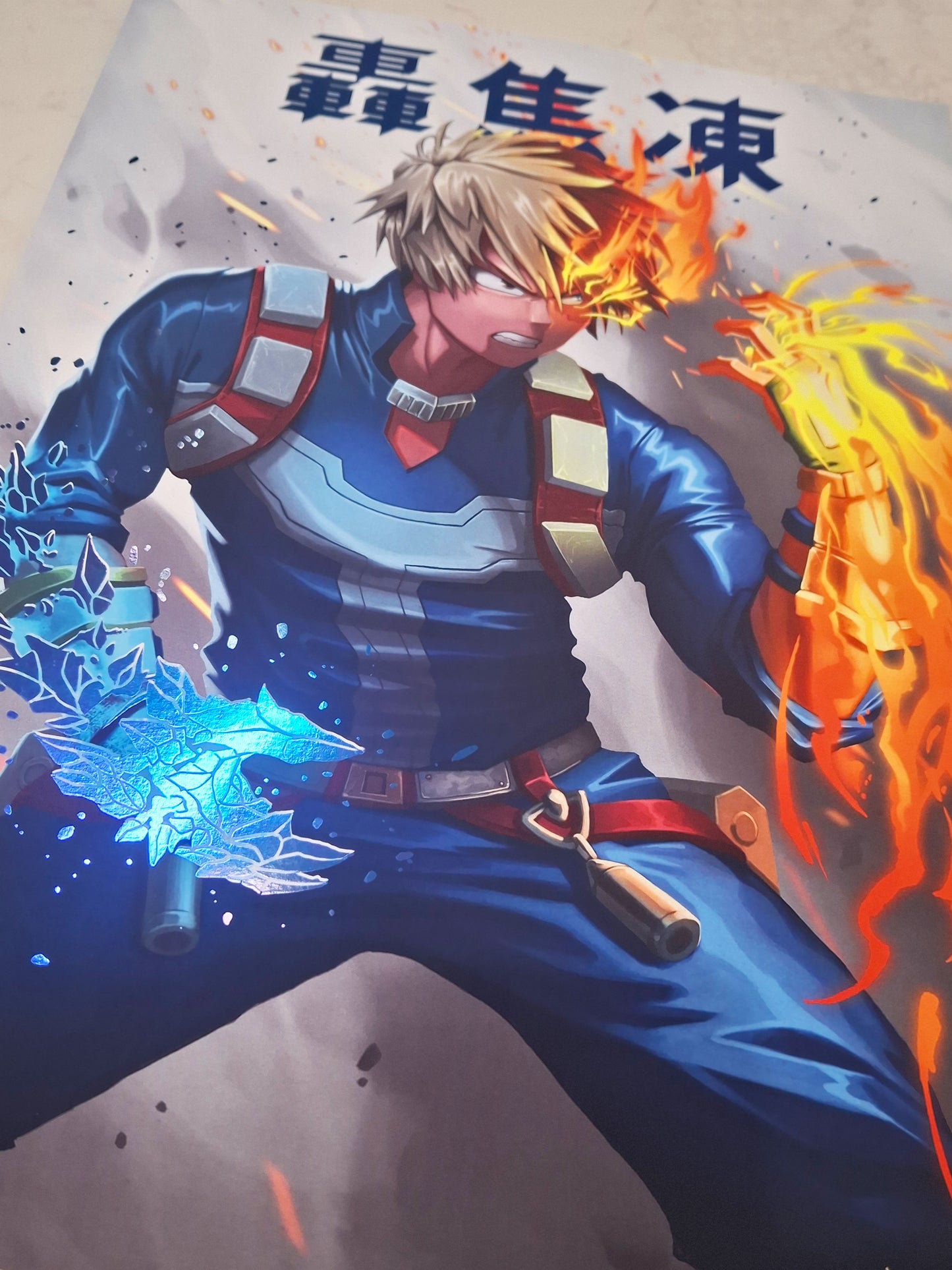Shoto Todoroki Premium Foil Art Print