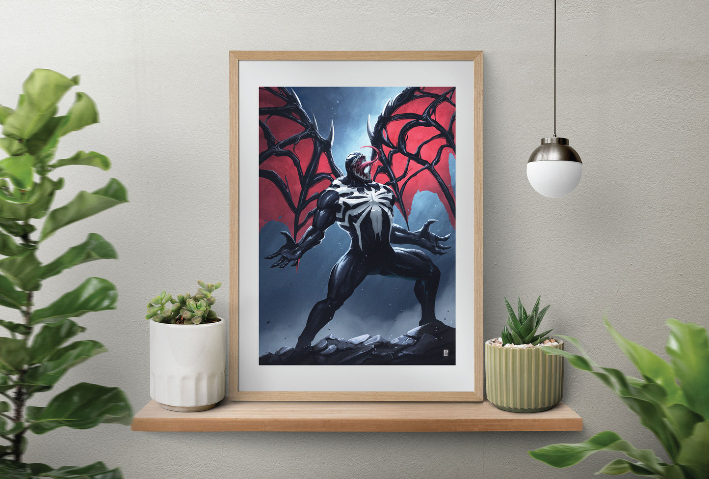 Spiderman PS5 Venom Art Print