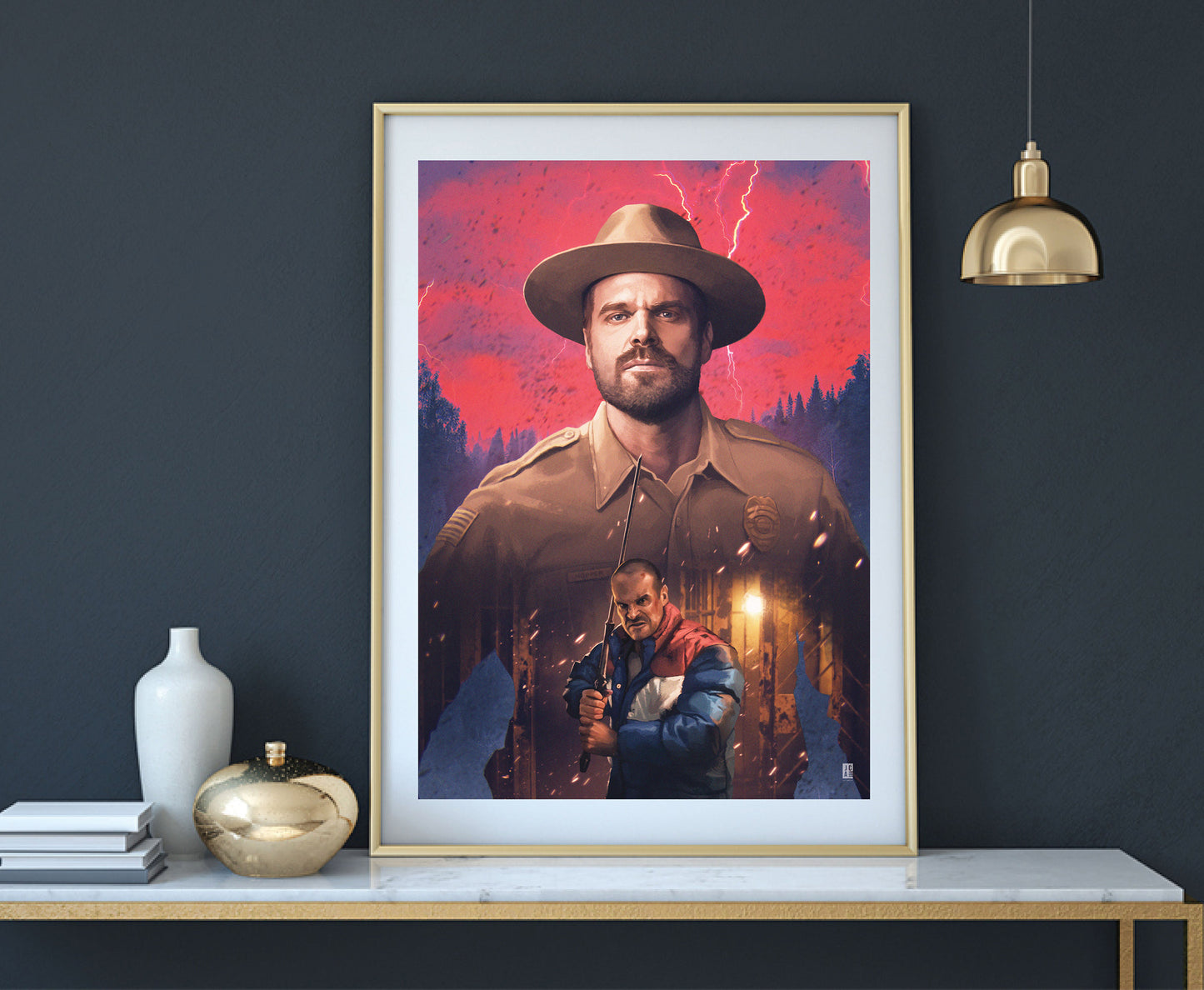 Stranger Things - Hopper Art print