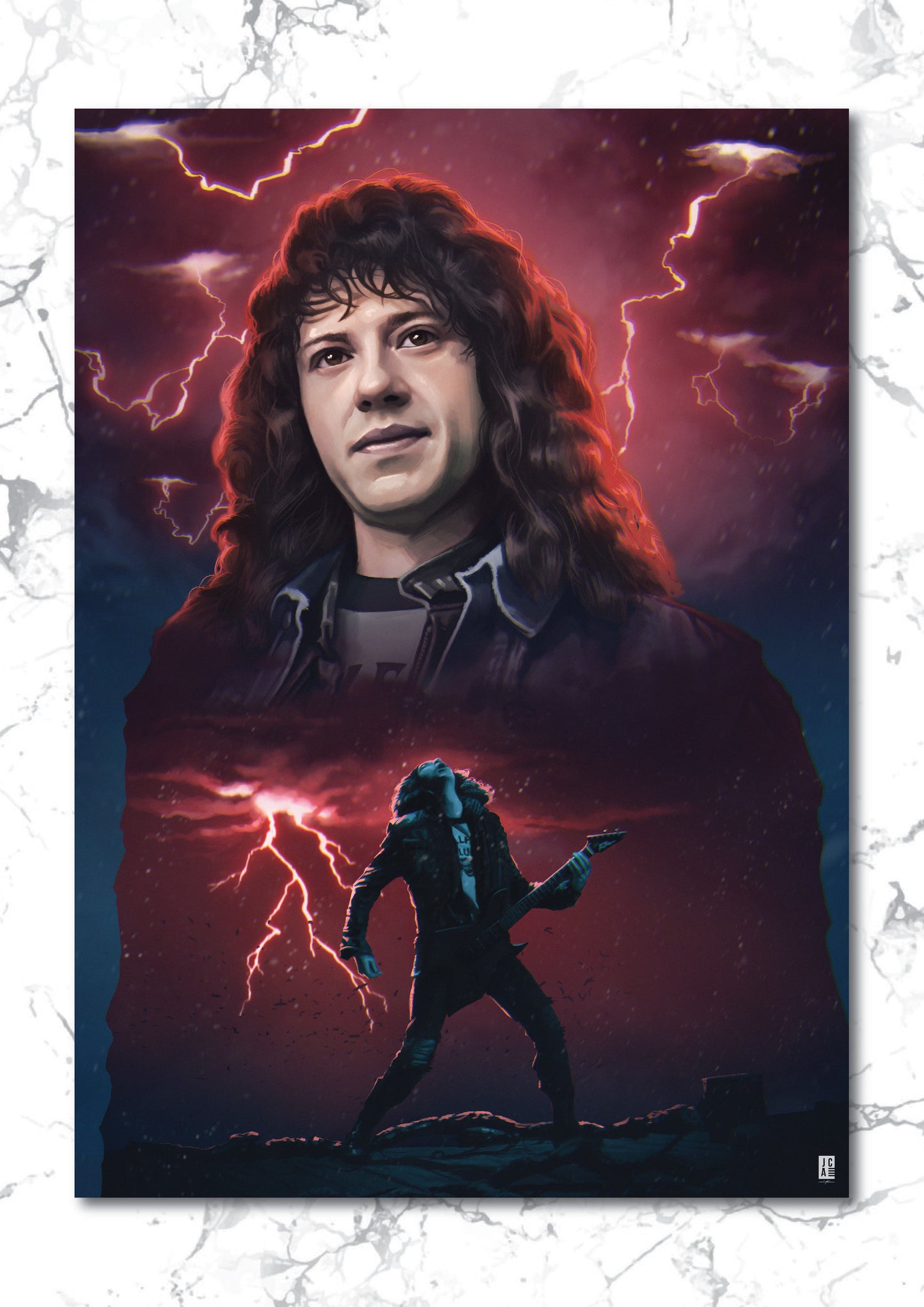 Stranger Things - Eddie Art print