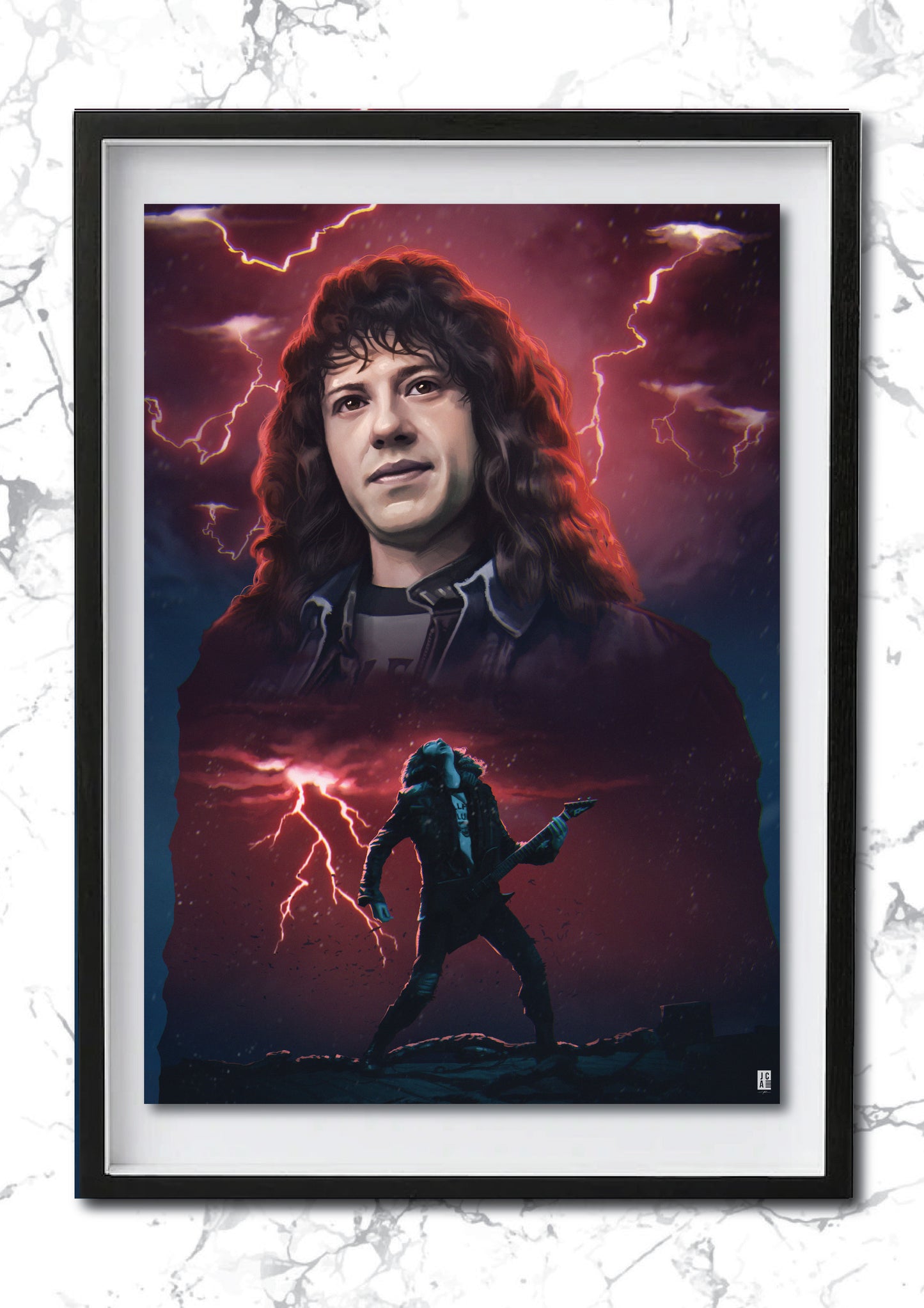 Stranger Things - Eddie Art print