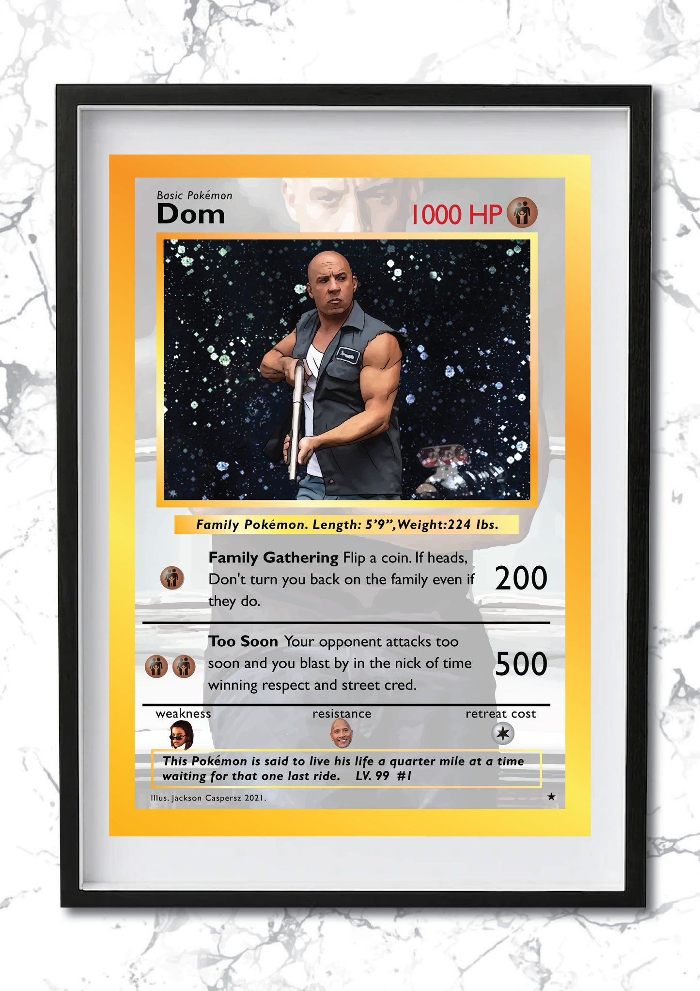 Pokemon Meme Card - Dom Art Print